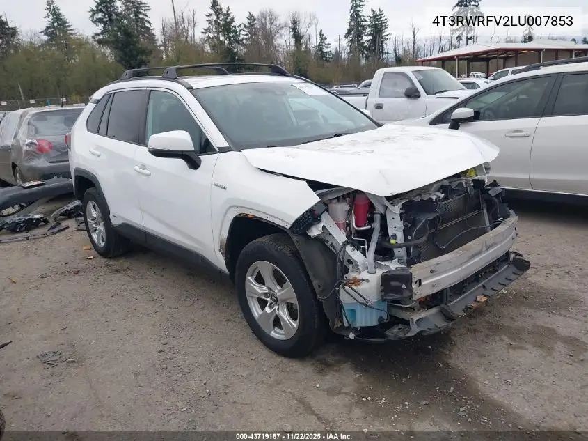 4T3RWRFV2LU007853 2020 Toyota Rav4 Hybrid Xle