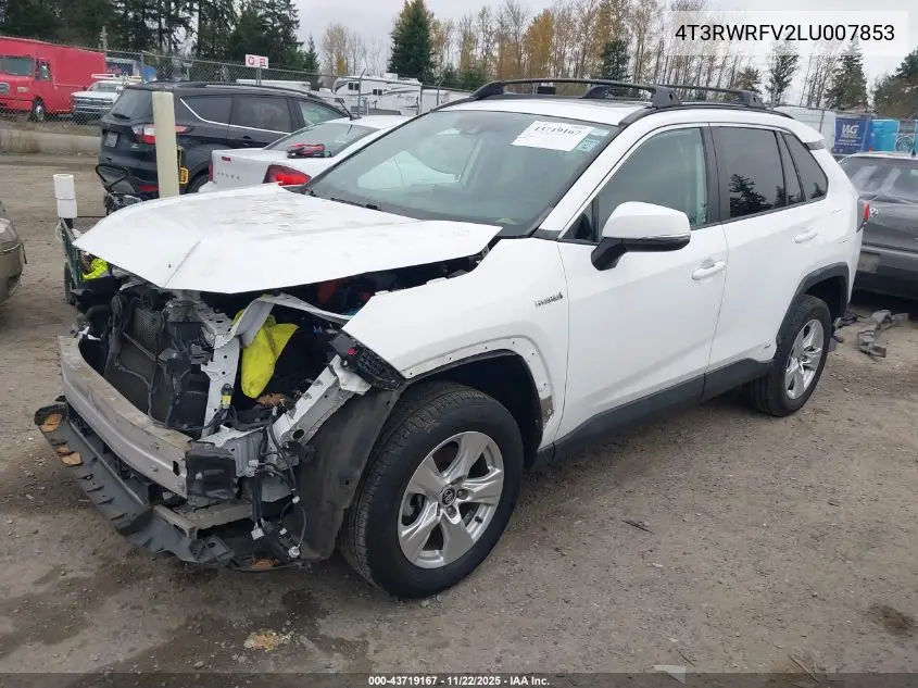 4T3RWRFV2LU007853 2020 Toyota Rav4 Hybrid Xle