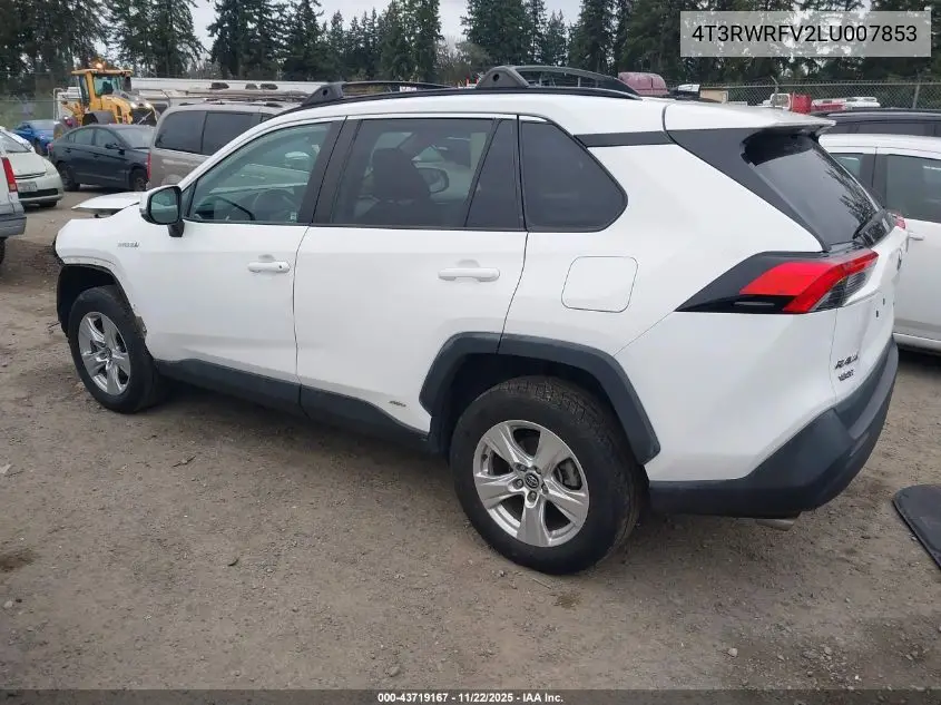 4T3RWRFV2LU007853 2020 Toyota Rav4 Hybrid Xle