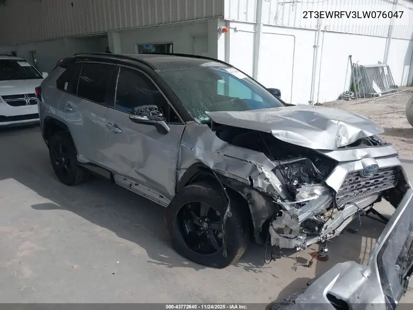 2T3EWRFV3LW076047 2020 Toyota Rav4 Hybrid Xse