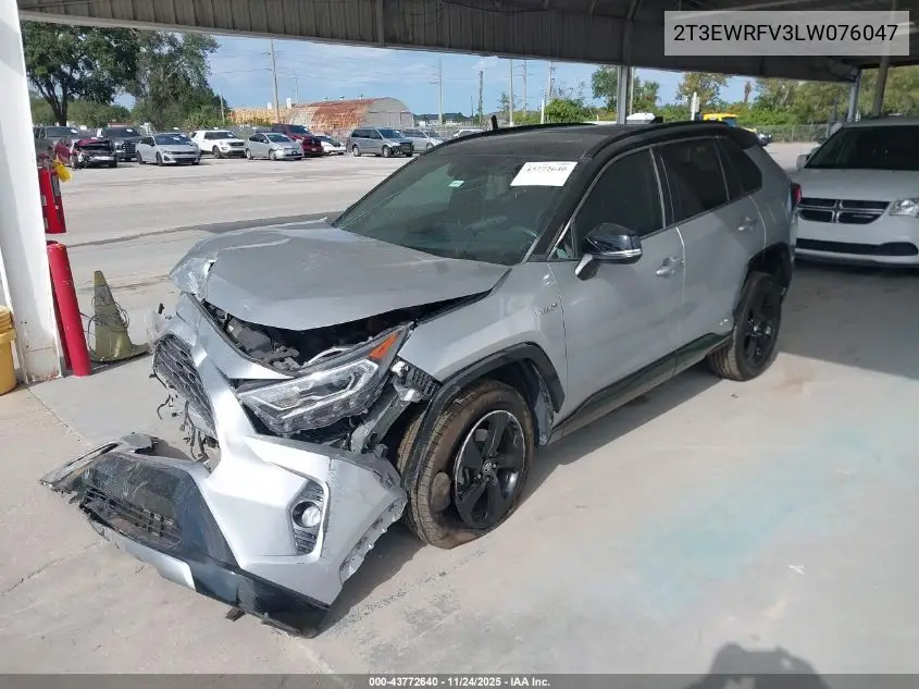 2T3EWRFV3LW076047 2020 Toyota Rav4 Hybrid Xse