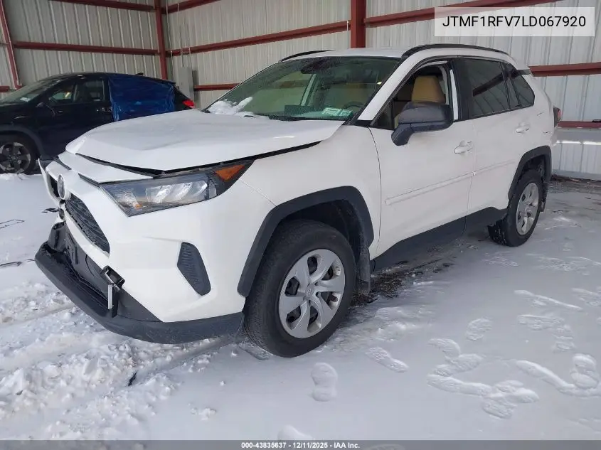 JTMF1RFV7LD067920 2020 Toyota Rav4 Le