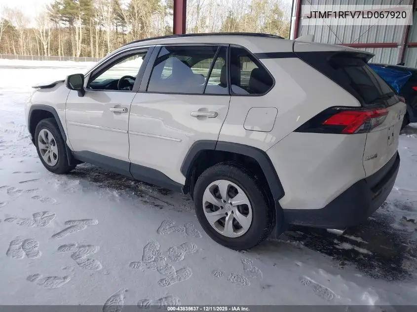 JTMF1RFV7LD067920 2020 Toyota Rav4 Le
