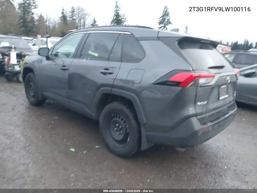 2T3G1RFV9LW100116 2020 Toyota Rav4 Le