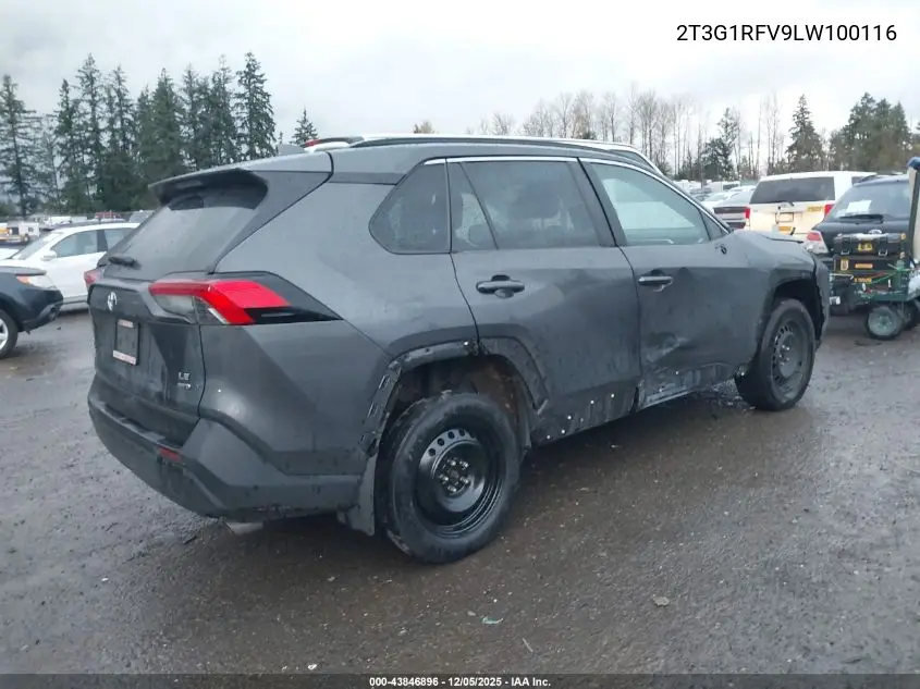 2T3G1RFV9LW100116 2020 Toyota Rav4 Le