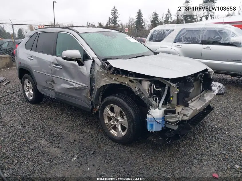2T3P1RFV5LW103658 2020 Toyota Rav4 Xle