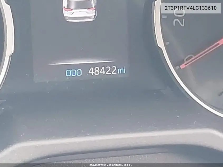 2T3P1RFV4LC133610 2020 Toyota Rav4 Xle
