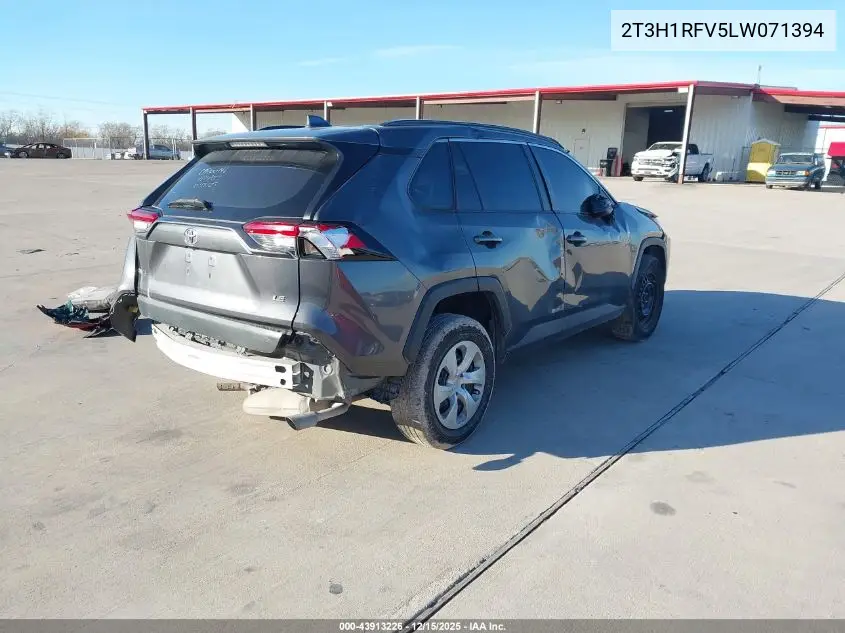 2T3H1RFV5LW071394 2020 Toyota Rav4 Le