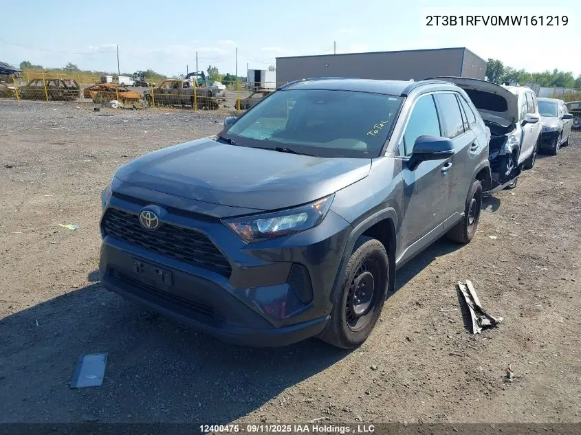 2T3B1RFV0MW161219 2021 Toyota Rav4 Le