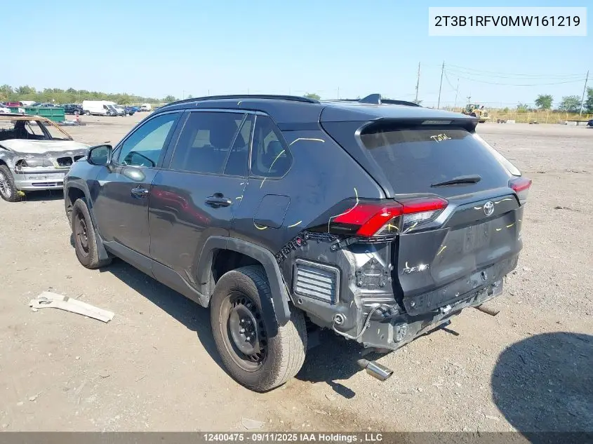 2T3B1RFV0MW161219 2021 Toyota Rav4 Le