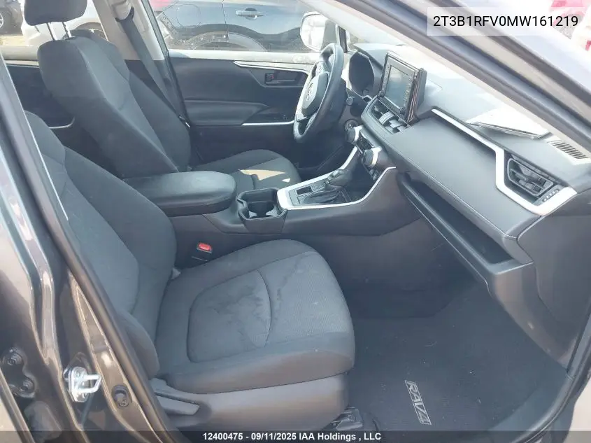 2T3B1RFV0MW161219 2021 Toyota Rav4 Le
