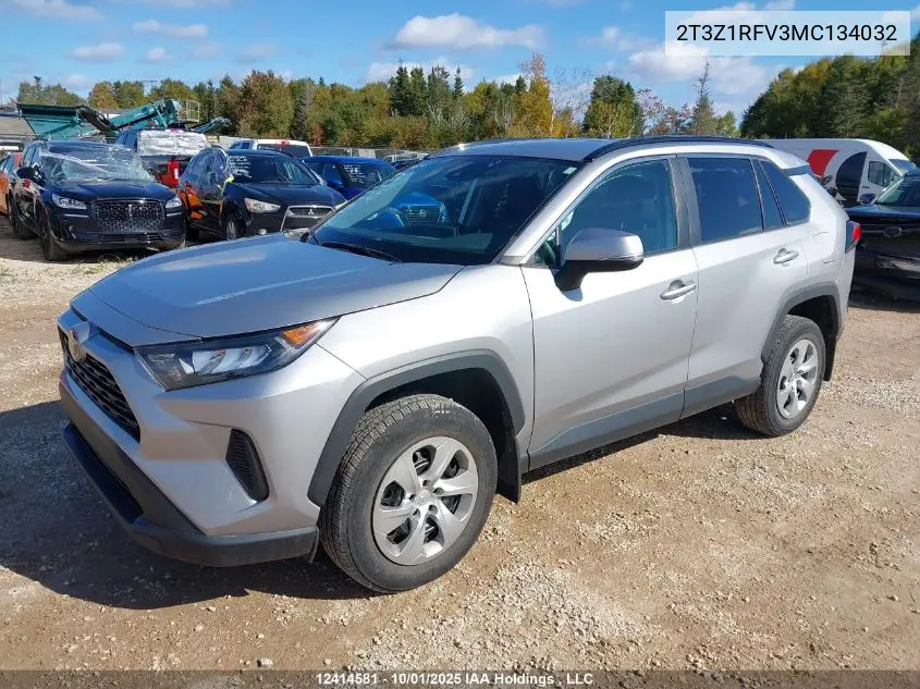 2T3Z1RFV3MC134032 2021 Toyota Rav4 Le