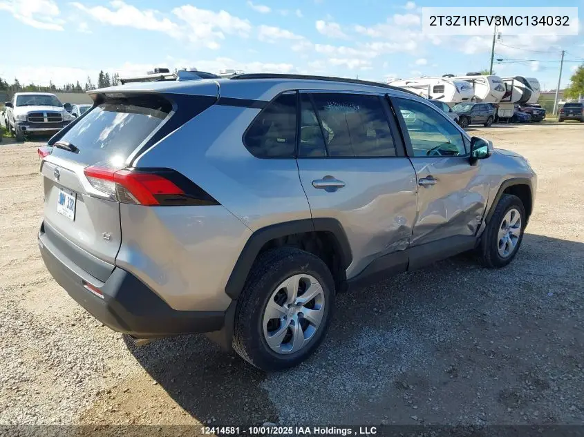 2T3Z1RFV3MC134032 2021 Toyota Rav4 Le