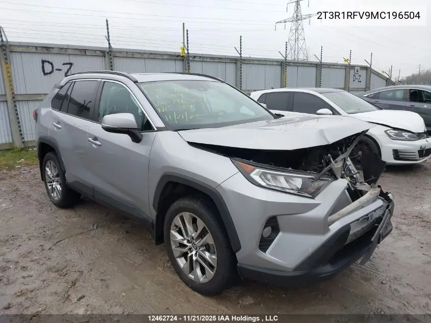 2T3R1RFV9MC196504 2021 Toyota Rav4 Xle