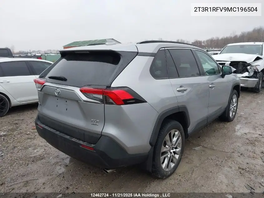 2T3R1RFV9MC196504 2021 Toyota Rav4 Xle