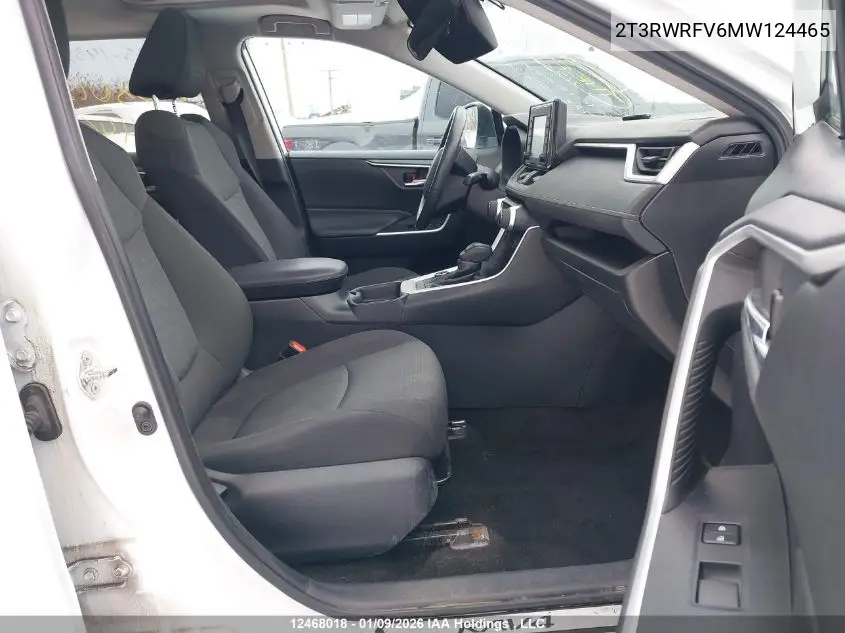 2T3RWRFV6MW124465 2021 Toyota Rav4 Xle