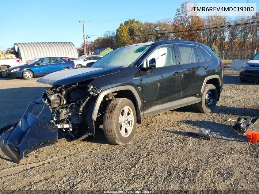 JTMR6RFV4MD019100 2021 Toyota Rav4 Hybrid Xle