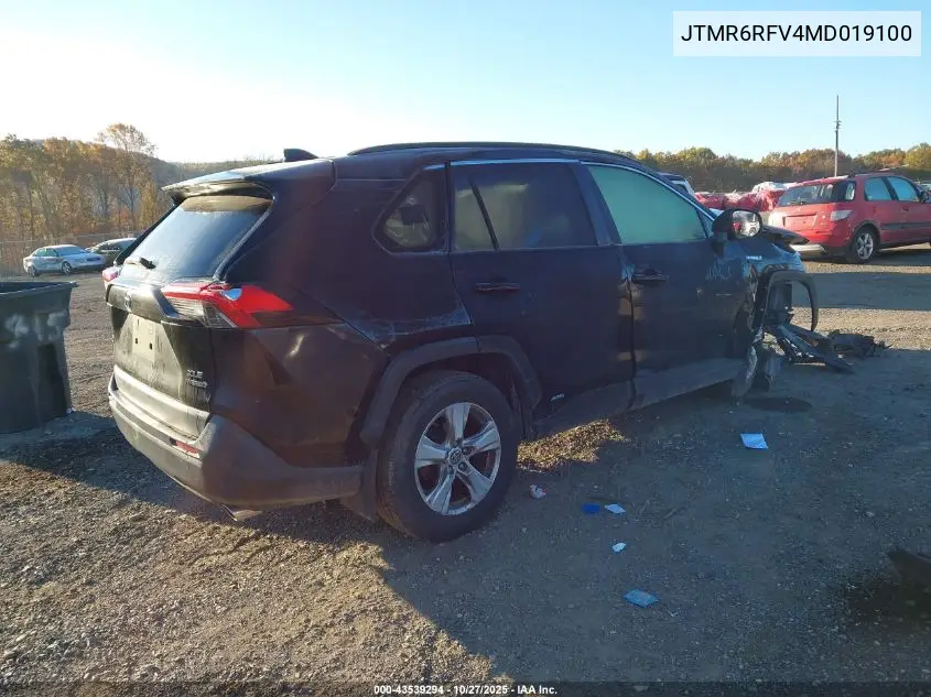 JTMR6RFV4MD019100 2021 Toyota Rav4 Hybrid Xle