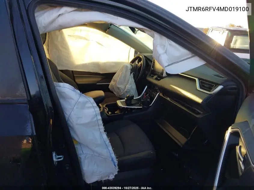 JTMR6RFV4MD019100 2021 Toyota Rav4 Hybrid Xle