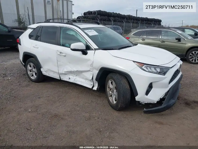 2T3P1RFV1MC250711 2021 Toyota Rav4 Xle