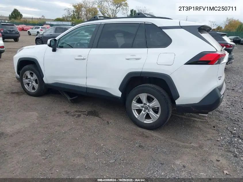 2T3P1RFV1MC250711 2021 Toyota Rav4 Xle