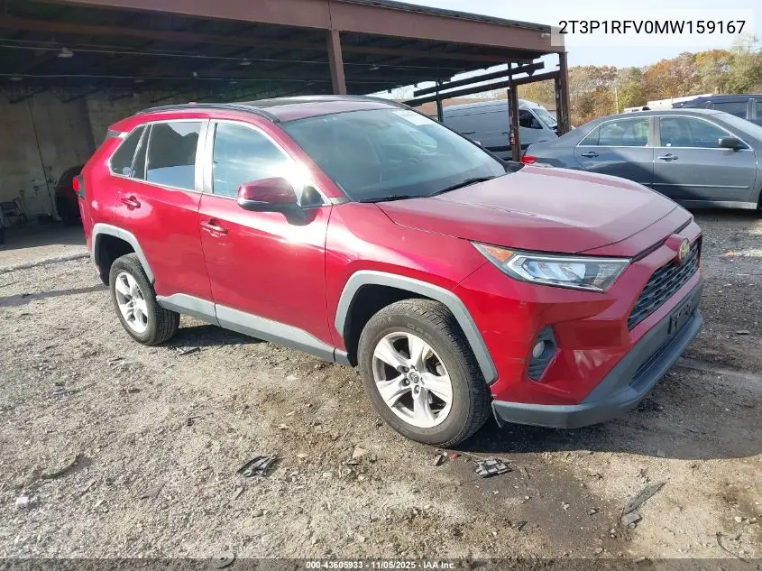 2T3P1RFV0MW159167 2021 Toyota Rav4 Xle