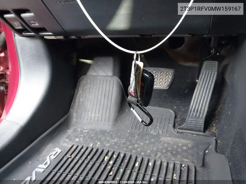 2T3P1RFV0MW159167 2021 Toyota Rav4 Xle