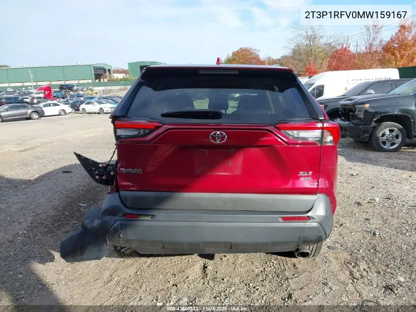 2T3P1RFV0MW159167 2021 Toyota Rav4 Xle