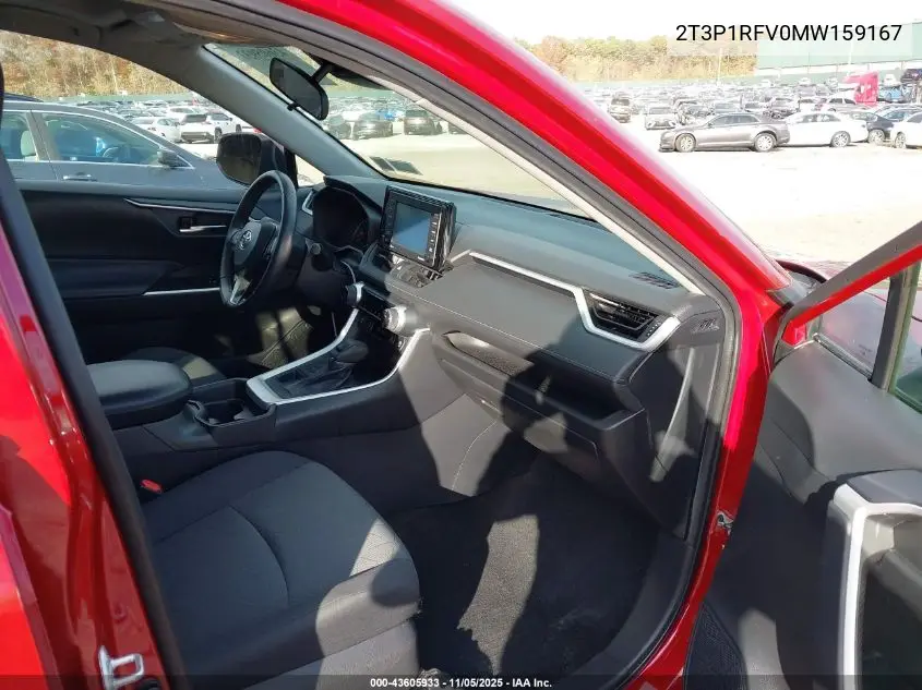 2T3P1RFV0MW159167 2021 Toyota Rav4 Xle