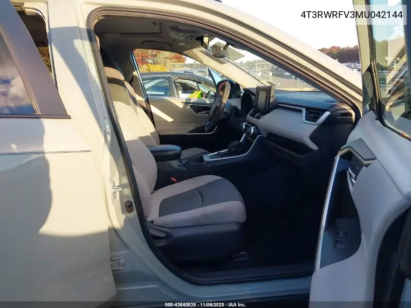 4T3RWRFV3MU042144 2021 Toyota Rav4 Hybrid Xle