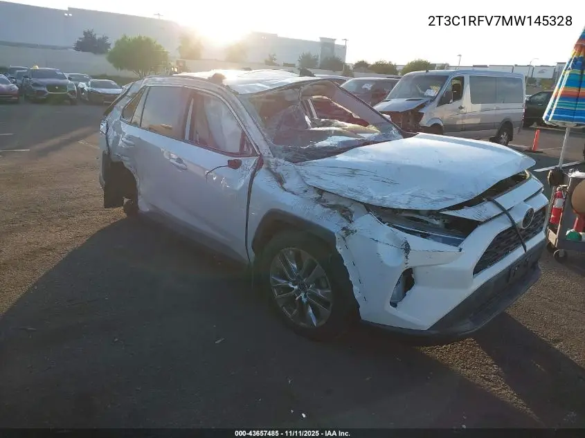 2T3C1RFV7MW145328 2021 Toyota Rav4 Xle Premium