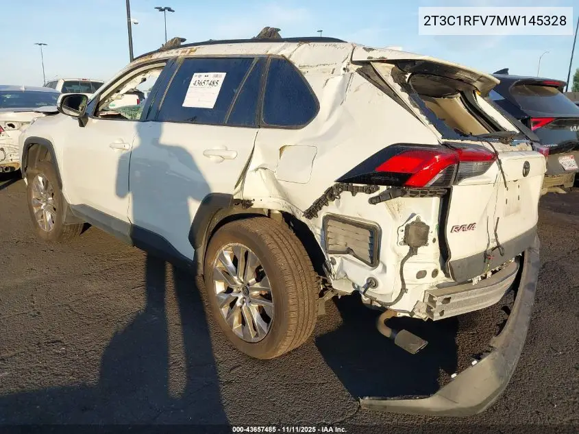 2T3C1RFV7MW145328 2021 Toyota Rav4 Xle Premium