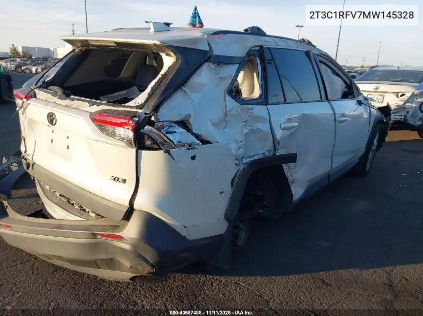 2T3C1RFV7MW145328 2021 Toyota Rav4 Xle Premium