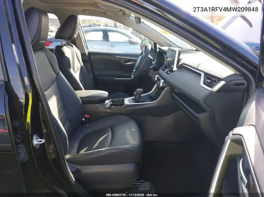 2T3A1RFV4MW209848 2021 Toyota Rav4 Xle Premium