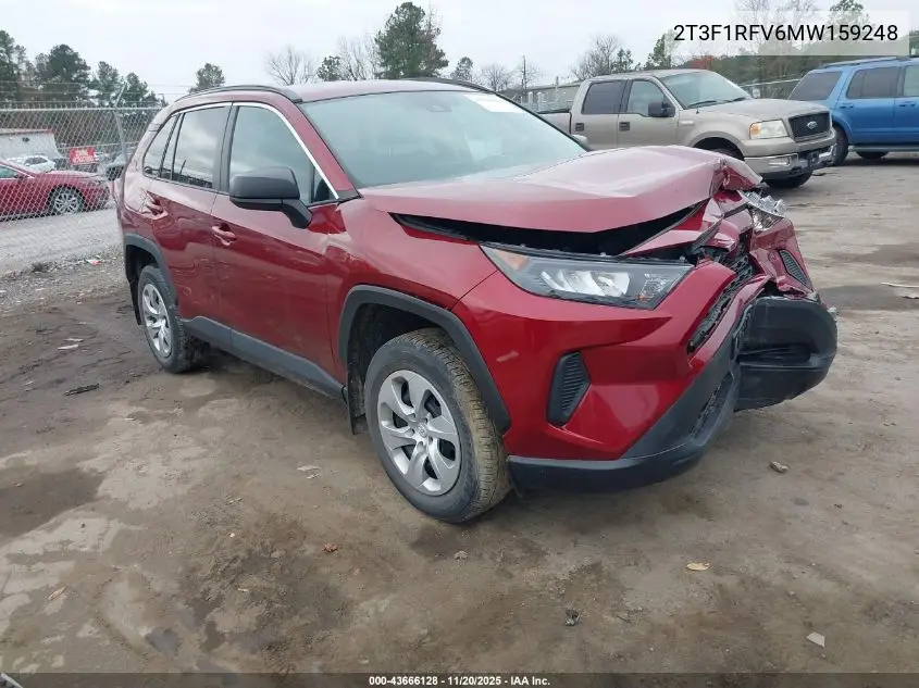 2T3F1RFV6MW159248 2021 Toyota Rav4 Le