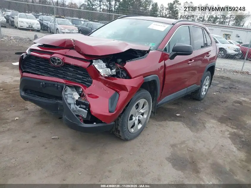2T3F1RFV6MW159248 2021 Toyota Rav4 Le
