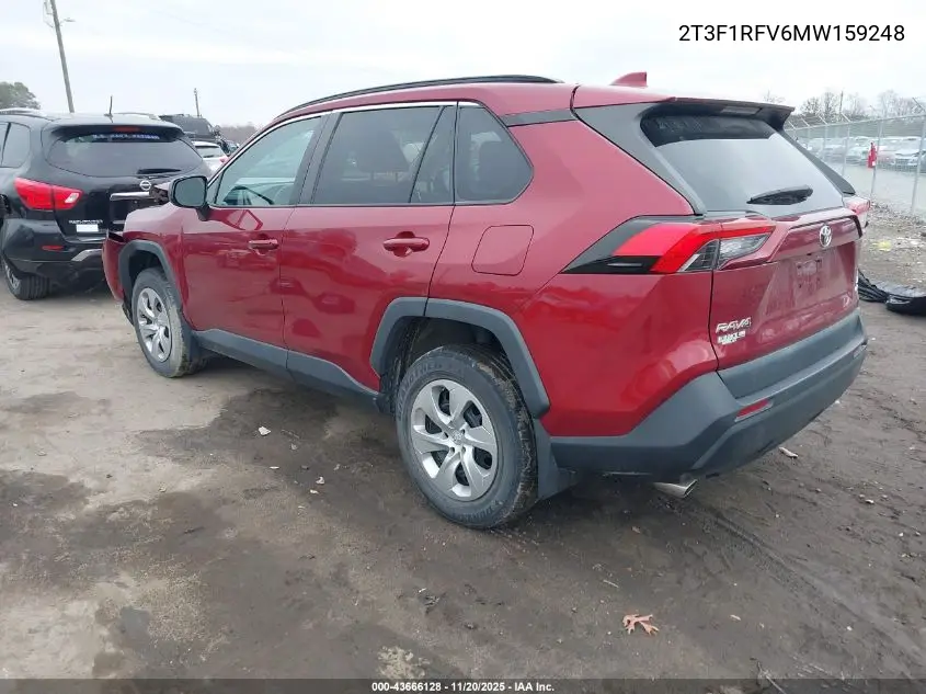 2T3F1RFV6MW159248 2021 Toyota Rav4 Le