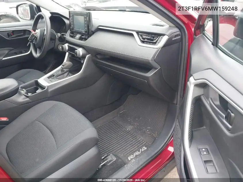 2T3F1RFV6MW159248 2021 Toyota Rav4 Le
