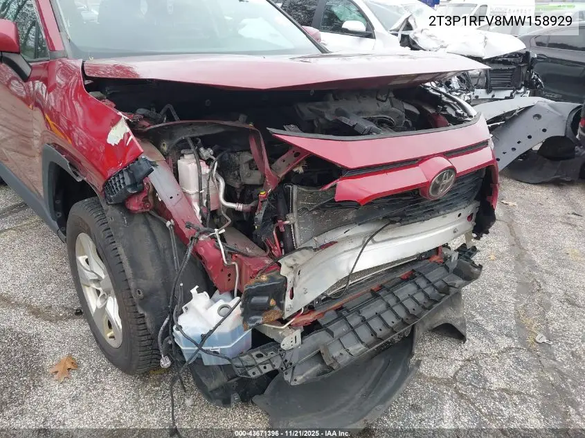 2T3P1RFV8MW158929 2021 Toyota Rav4 Xle