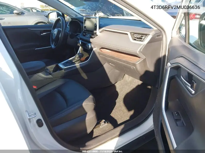 4T3D6RFV2MU036636 2021 Toyota Rav4 Hybrid Limited