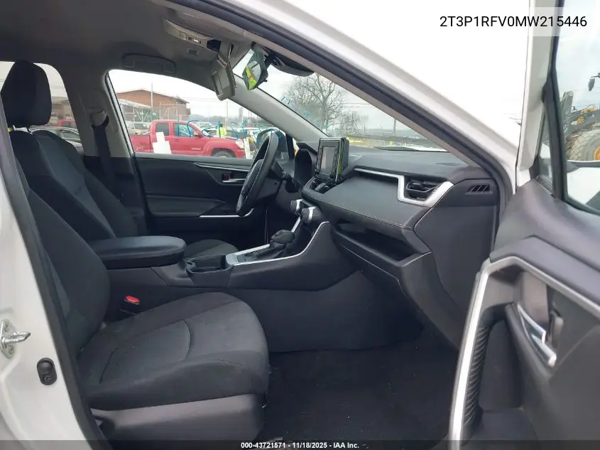 2T3P1RFV0MW215446 2021 Toyota Rav4 Xle