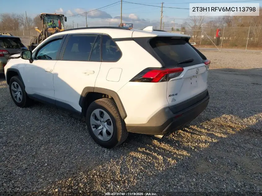 2T3H1RFV6MC113798 2021 Toyota Rav4 Le