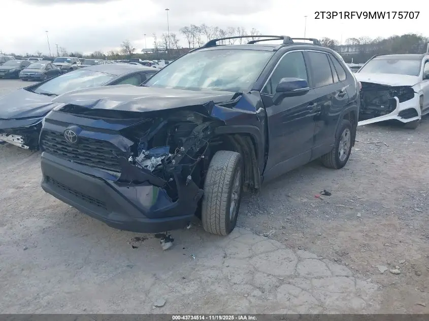 2T3P1RFV9MW175707 2021 Toyota Rav4 Xle