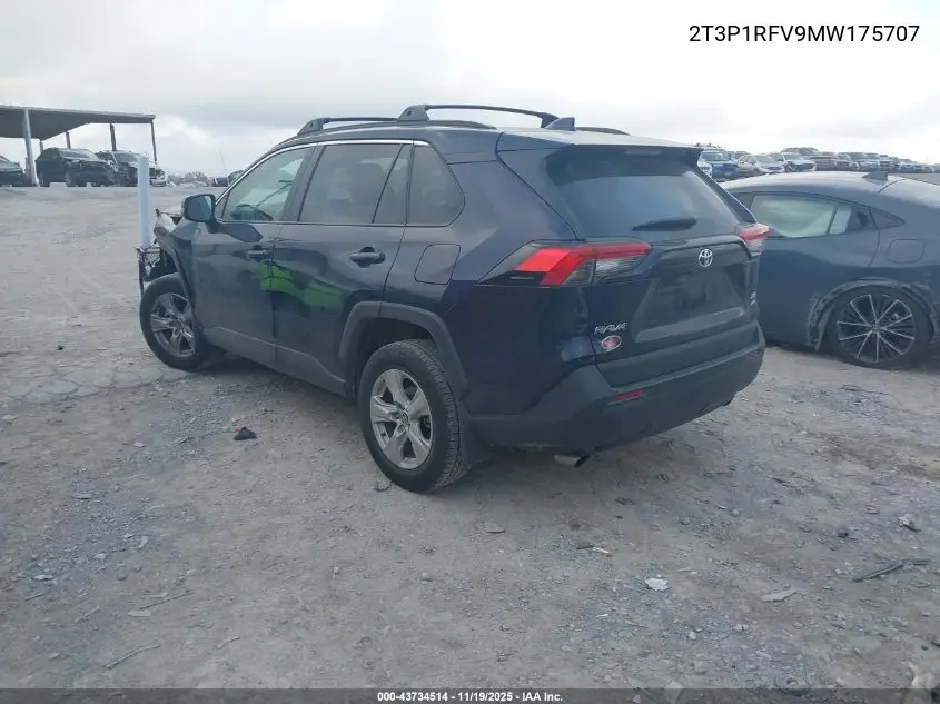 2T3P1RFV9MW175707 2021 Toyota Rav4 Xle