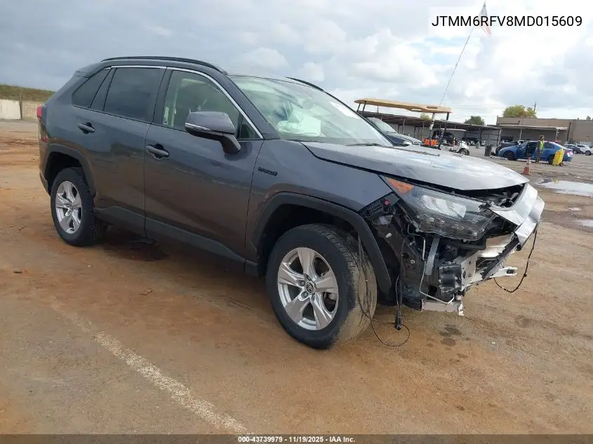 JTMM6RFV8MD015609 2021 Toyota Rav4 Hybrid Le