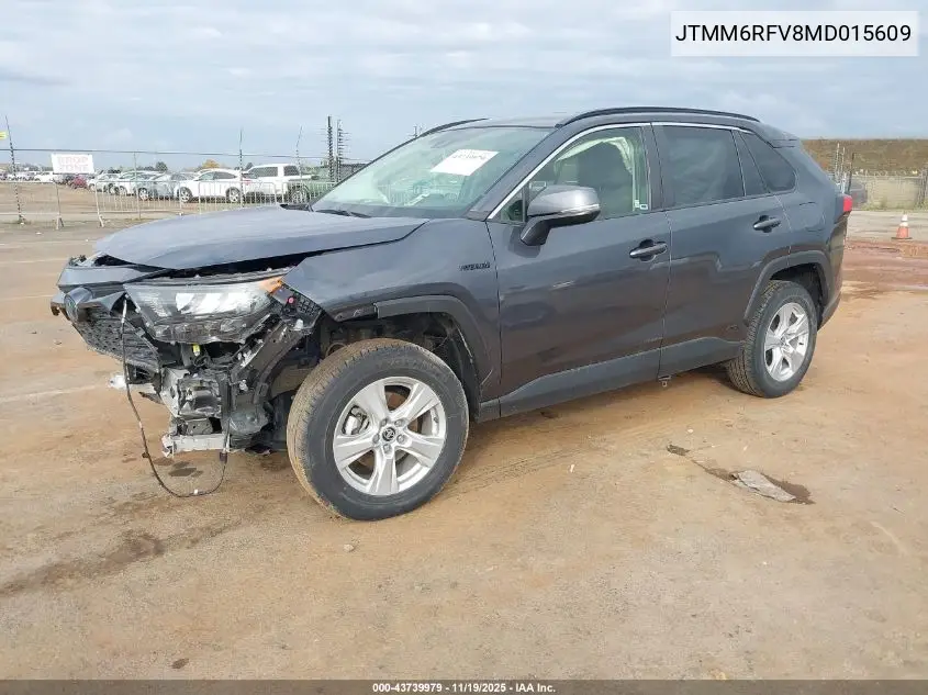 JTMM6RFV8MD015609 2021 Toyota Rav4 Hybrid Le