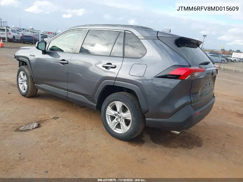 JTMM6RFV8MD015609 2021 Toyota Rav4 Hybrid Le