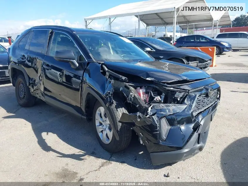 JTMH1RFV7MD070519 2021 Toyota Rav4 Le
