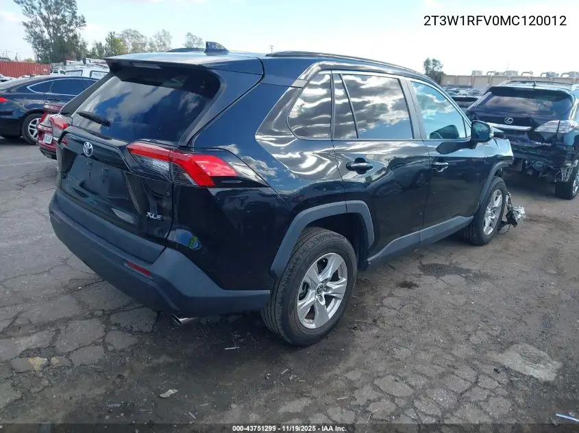 2T3W1RFV0MC120012 2021 Toyota Rav4 Xle
