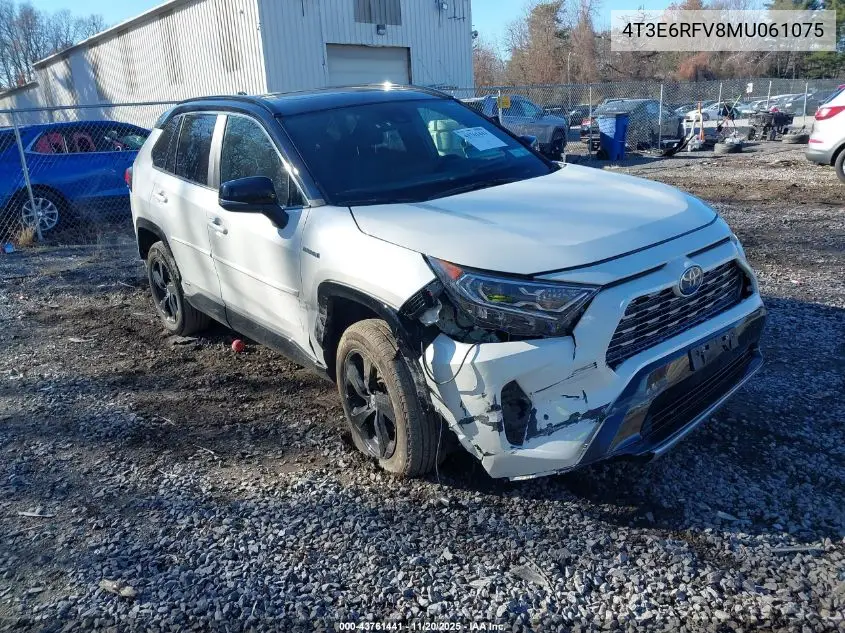 4T3E6RFV8MU061075 2021 Toyota Rav4 Hybrid Xse